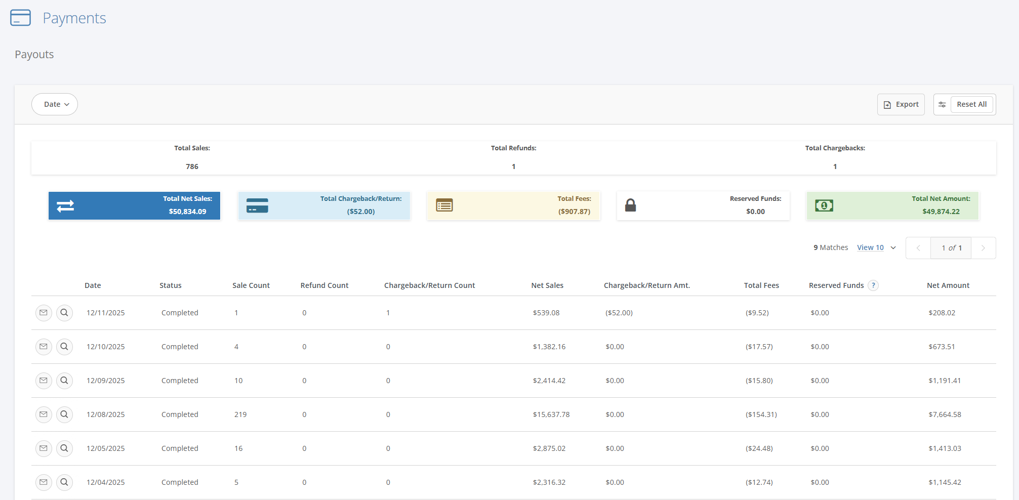 What is the PAYMENTS>“Payouts” View? – iClassPro Support